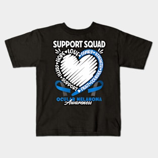 Womens Support Awareness Squad I Eye Cancer  Ocular Kids T-Shirt